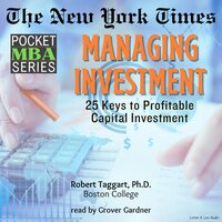 Managing Investment - Robert Taggart (Ph.D.)