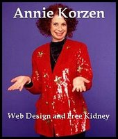 Web Design and Free Kidney - Annie Korzen