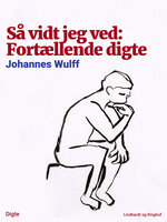 Så vidt jeg ved: Fortællende digte - Johannes Wulff