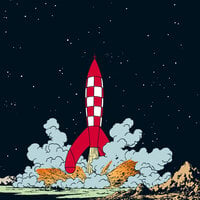 Månen tur och retur - Hergé