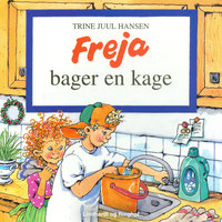 Freja bager en kage - Trine Juul Hansen