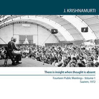 There Is insight when thought is absent: Fourteen public Meetings Saanen Switzerland 1972 - Jiddu Krishnamurti