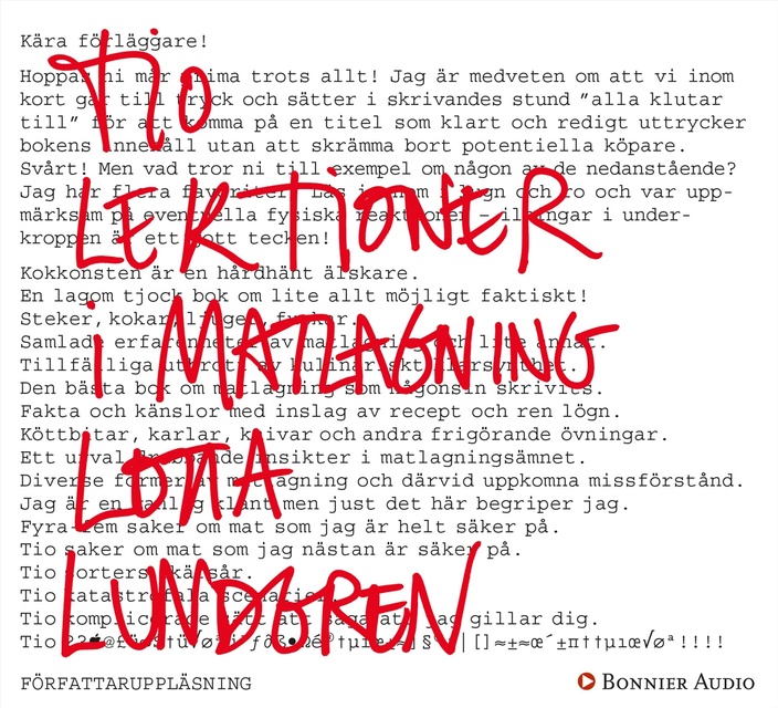Lotta Lundgren - Tio lektioner i matlagning