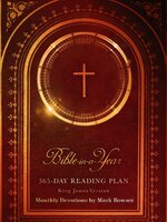 Bible in a Year: 365 Day Reading Plan King James Version of the Holy Bible from the Complete KJV - Mark Bowser
